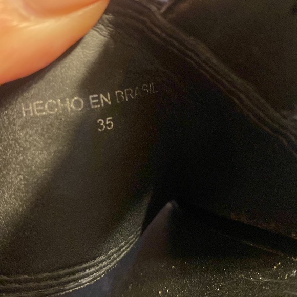 Paruolo platforms 3.5 inches sandals in black size 8 - Picture 4 of 7